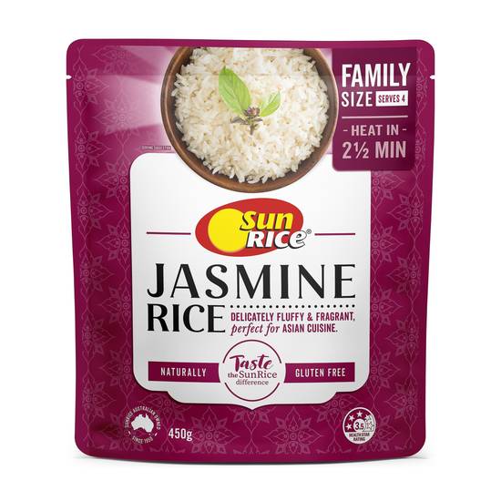 Sunrice Family Size Jasmine Rice 450g