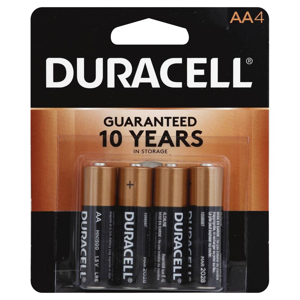 Duracell Aa Batteries Alkaline (4 ct)