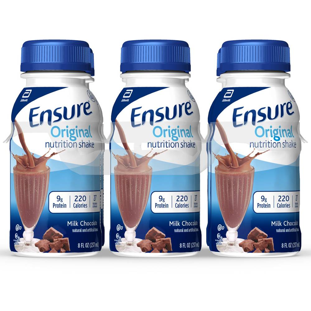 Ensure Original Ready-to-Drink Nutrition Shake Milk Chocolate (8 oz x 6 ct)