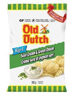Old Dutch Rip-L Sour Cream & Onion 180G 88135
