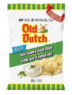 Old Dutch Rip-L Sour Cream & Onion 180G