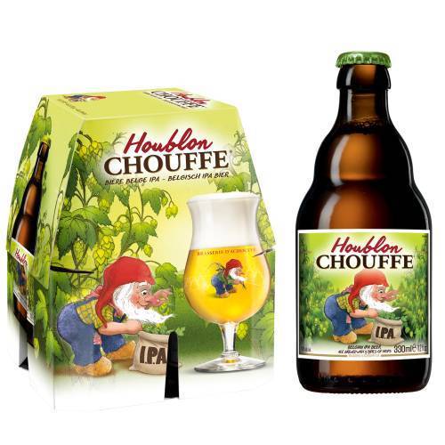 Brasserie D'achouffe Houblon Chouffe Dobbelen Ipa Tripel Beer (4 x 11.2 fl oz)