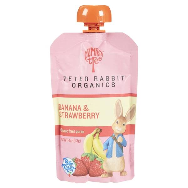 Peter Rabbit Organic Fruit and Veggie, Banana & Strawberry (4 oz)