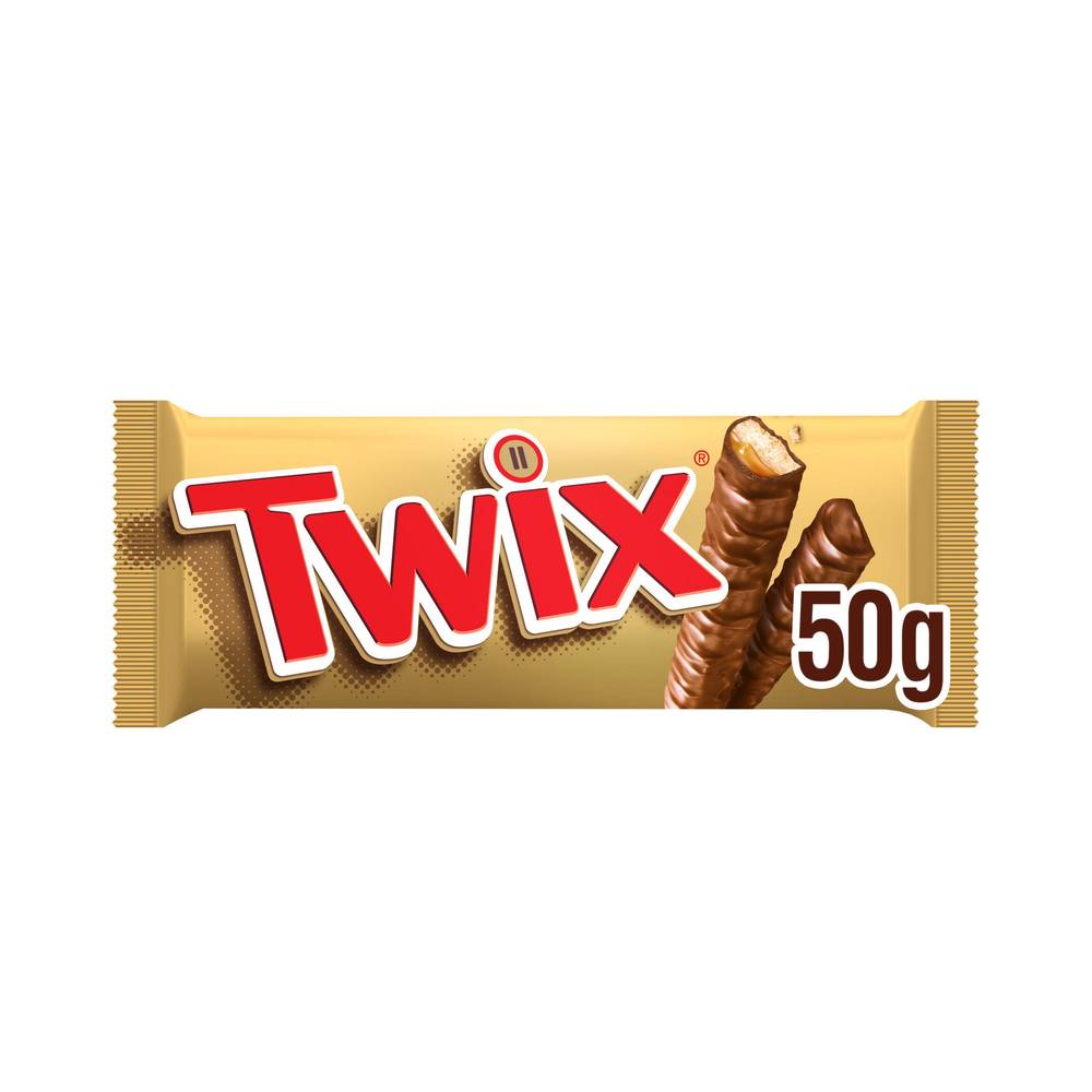 Twix Caramel & Milk Chocolate Fingers Biscuit Snack Bar 50g
