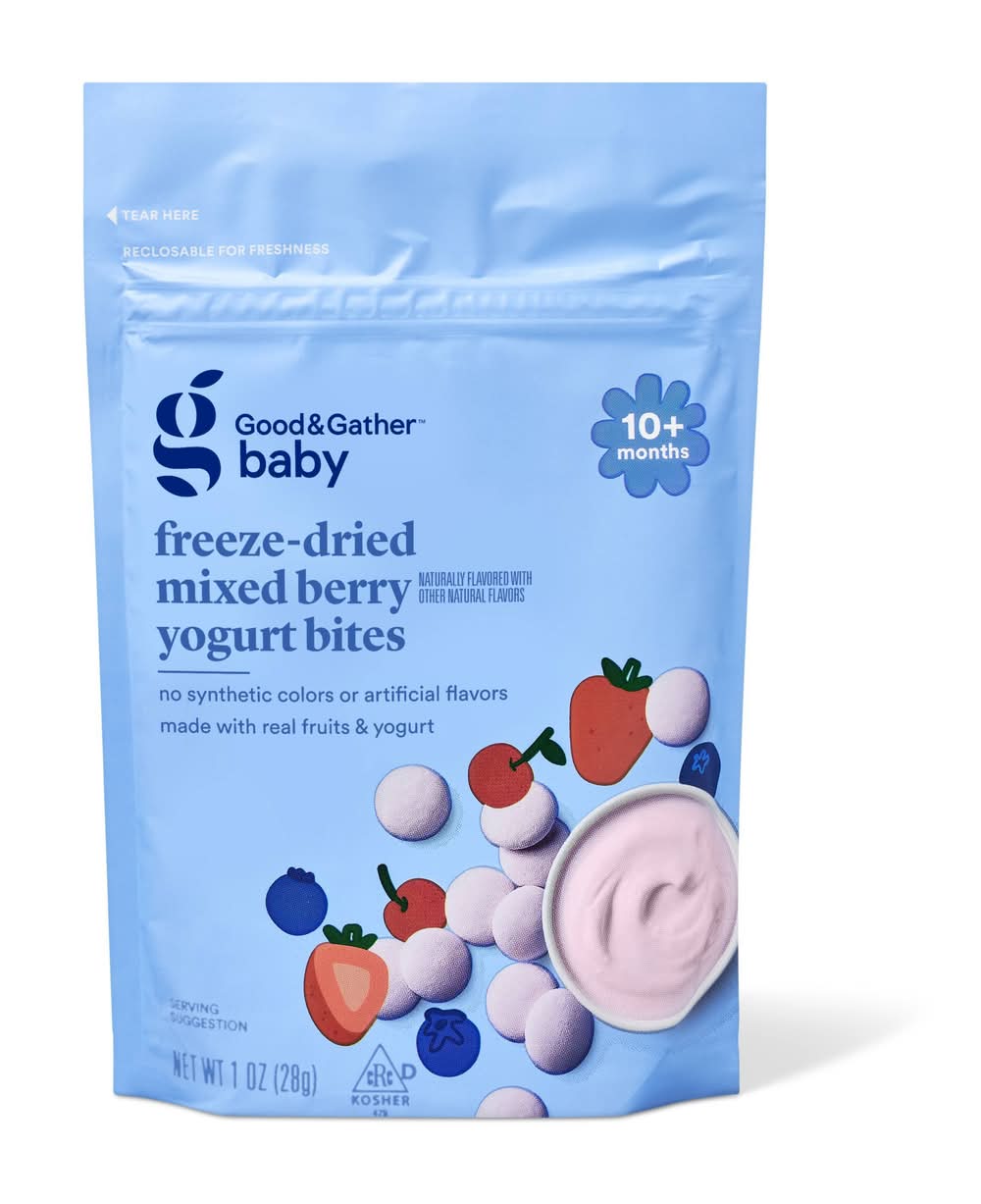 Good & Gather Berry Pink Yogurt Baby Bites - Mixed Berry (1 oz)