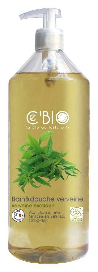 Ce'Bio - Gel de bain & douche à la verveine exotique bio (1L)