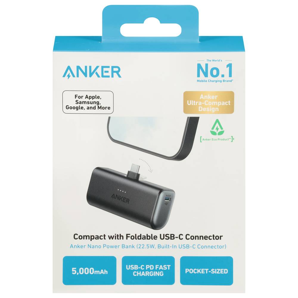 Anker Nano 22.5w Usb-C Connector Power Bank