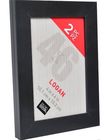 Studio Décor Logan Tabletop Frames, 4” x 6”, Black (2 ct)