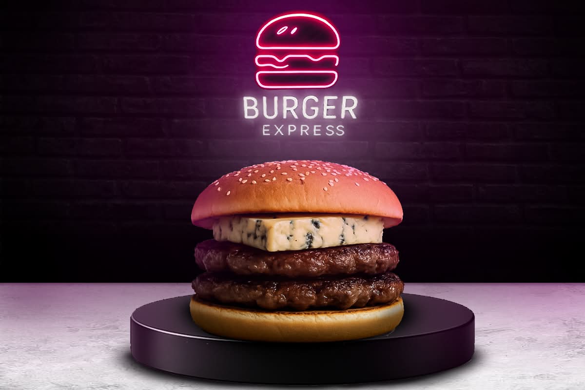 Menu Double fourme d' Ambert burger +1frite fraîche maison😋