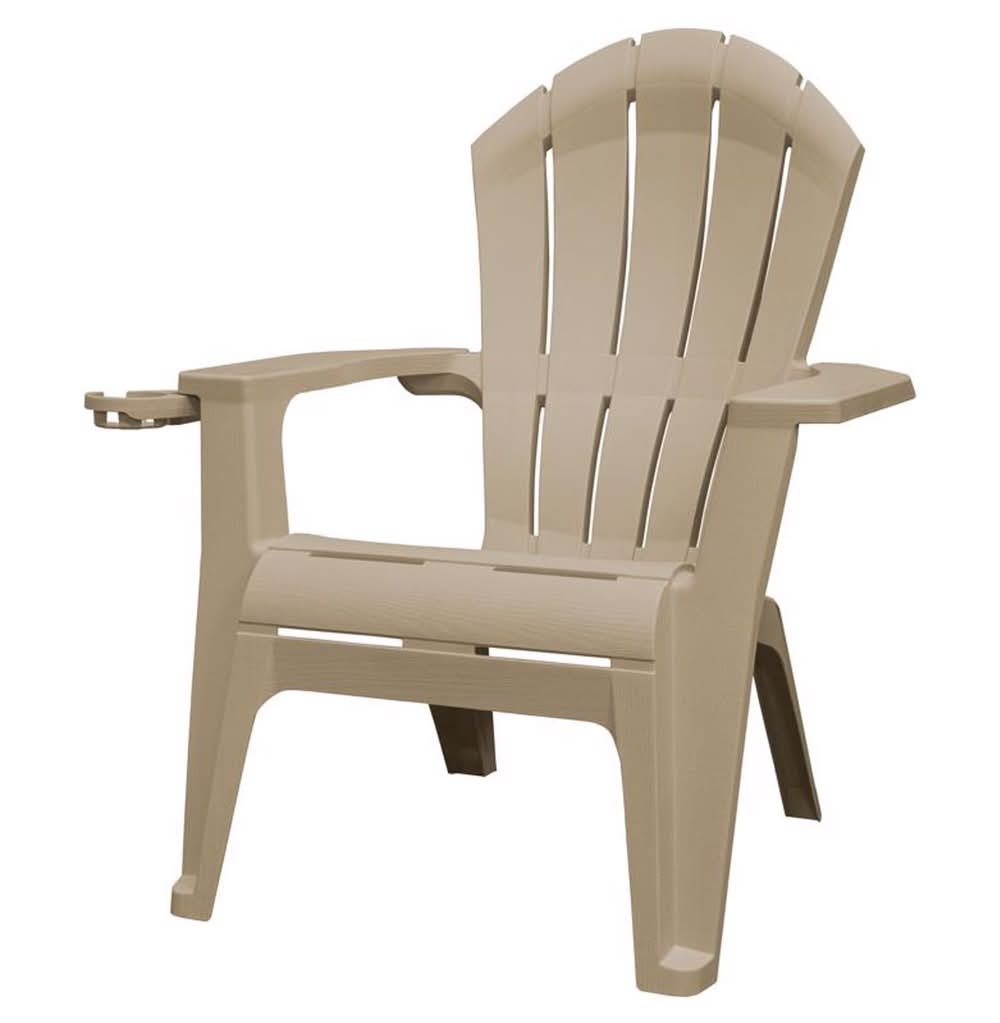 Adams Realcomfort Deluxe Biscuit Resin Frame Adirondack Chair