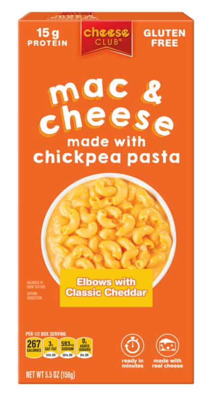 Cheese Club Chickpea Pasta Elbows Classic Cheddar, Mac-Cheese (5.5 oz)