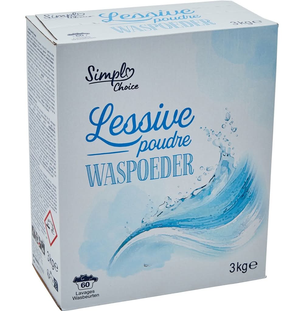 Simpl - Lessive en poudre 60 lavages (3kg)