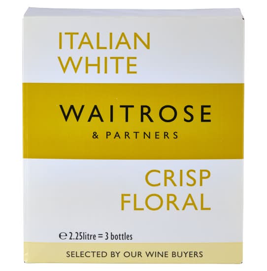 Waitrose & Partners Italian Dry White Crisp and Floral White Wine (2.25L)