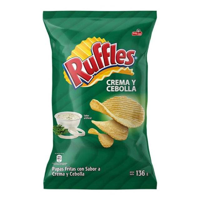 Ruffles Crema Y Cebolla 136 Gr