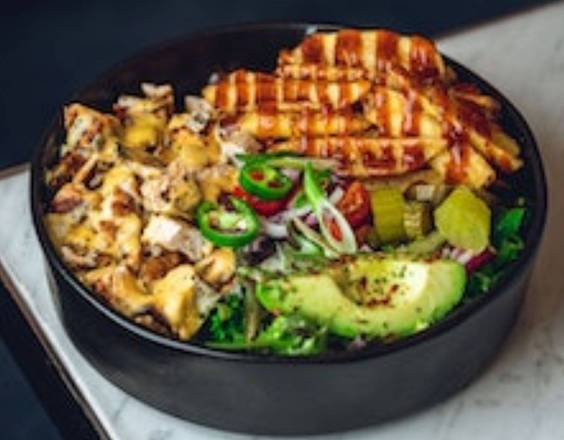 Chicken Burger Bowl