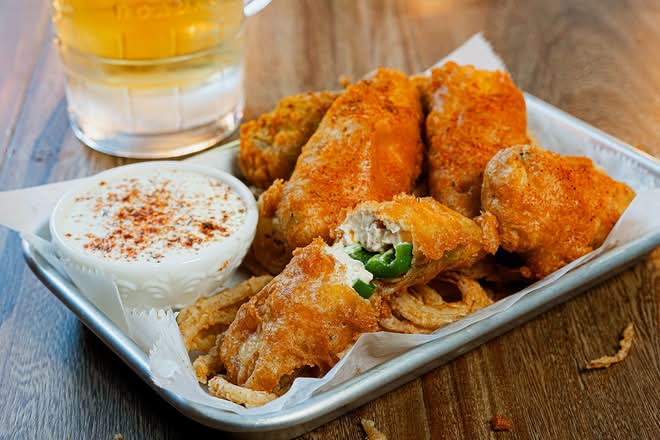 Beer Battered Stuffed Jalapenos
