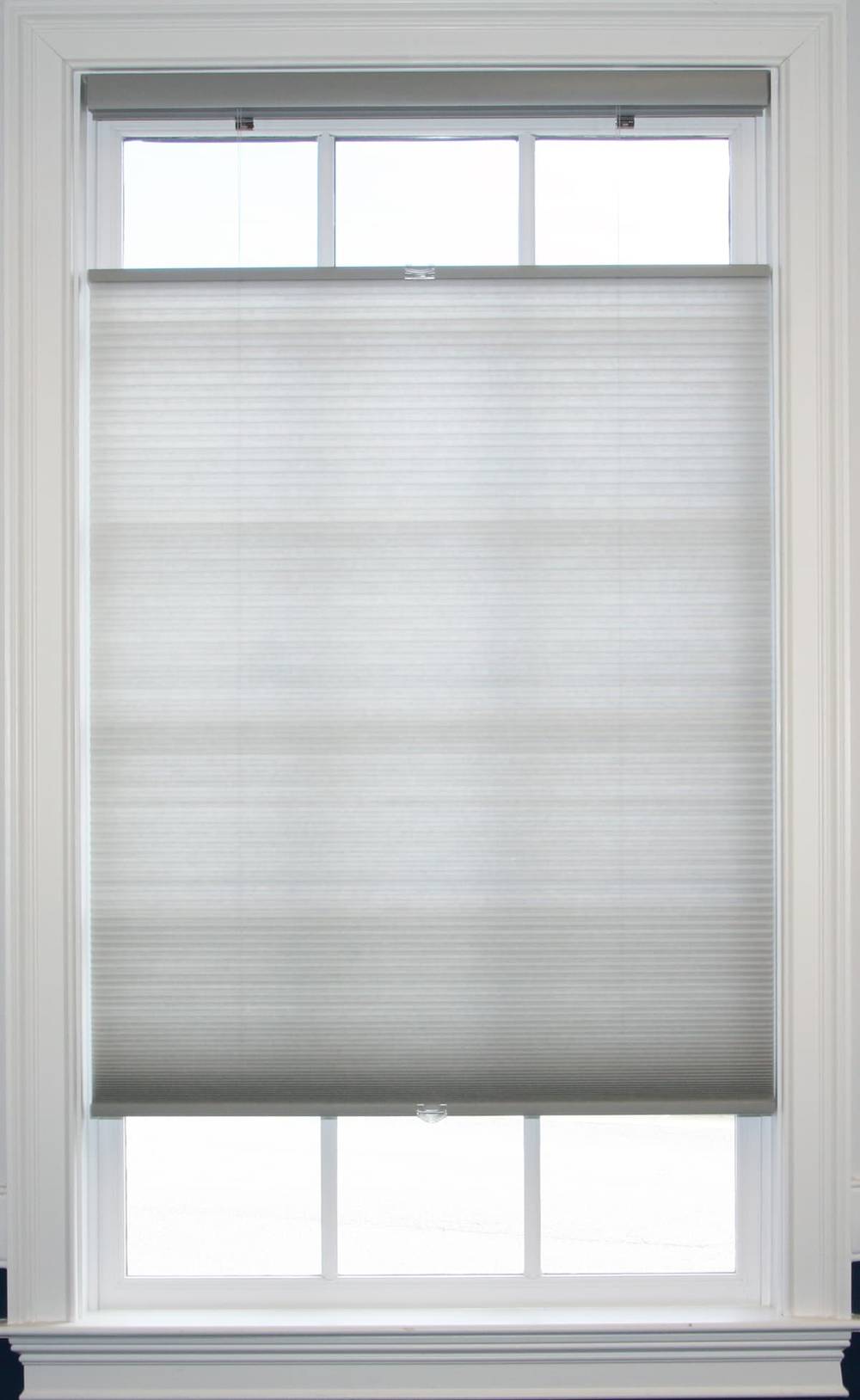 allen + roth 31-in x 72-in Gray Light Filtering Cordless Top-down/bottom-up Cellular Shade | 78608