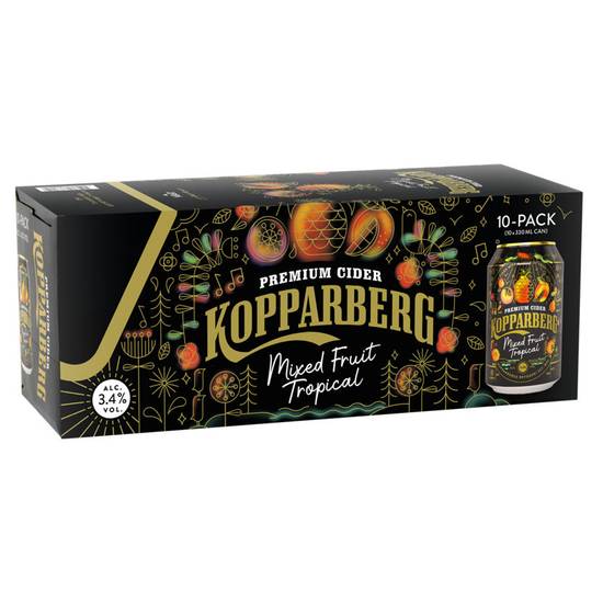 Kopparberg Premium Cider Mixed Fruit Tropical 10 x 330 ml