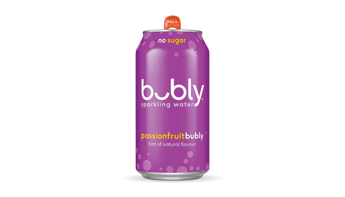 Bubly Sparkling Water Passionfruit 375ml