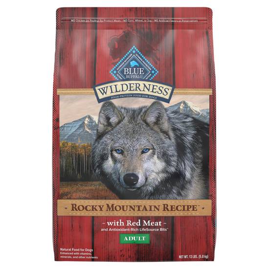 Blue Buffalo Wilderness Rocky Mountain Recipe High Protein Natural Adult Dry Dog Food Red Meat (beef)