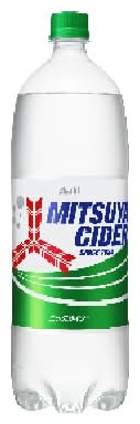 04379：アサヒ 三ﾂ矢サイダー 1.5Lペット / Mitsuya Cider 1.5L PET Bottle