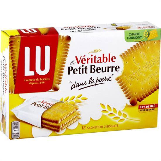 Biscuits Véritable Petit Beurre Pocket LU - Le paquet de 300 g