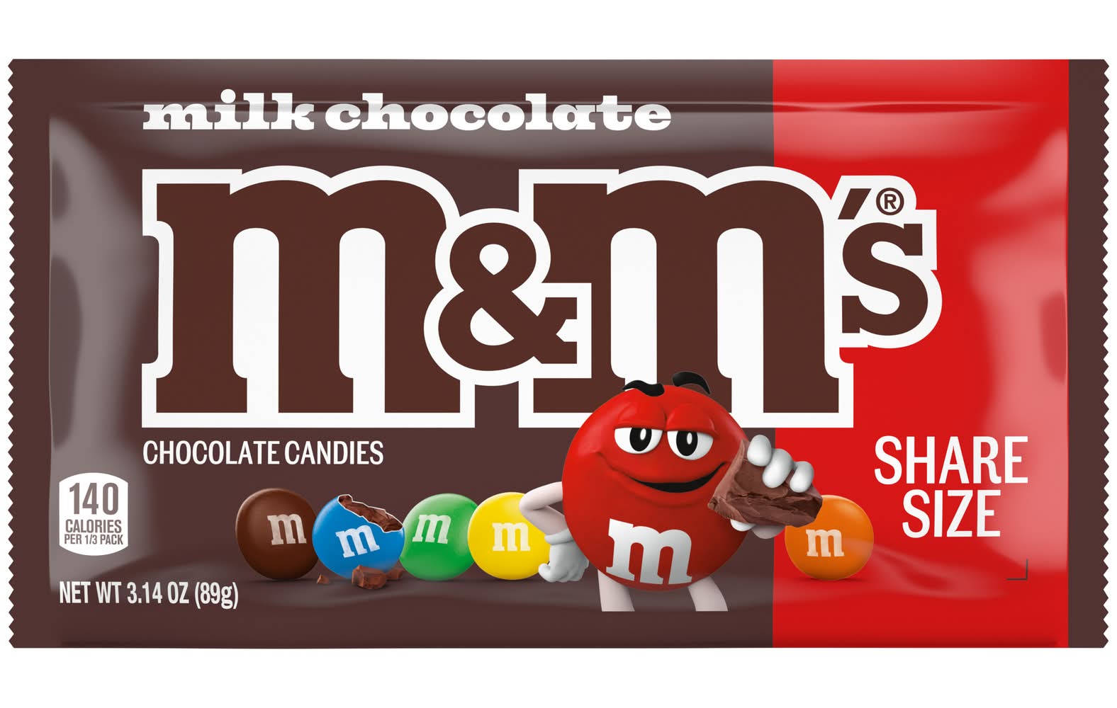 M&M's Milk Chocolate Candies (3.14 oz)
