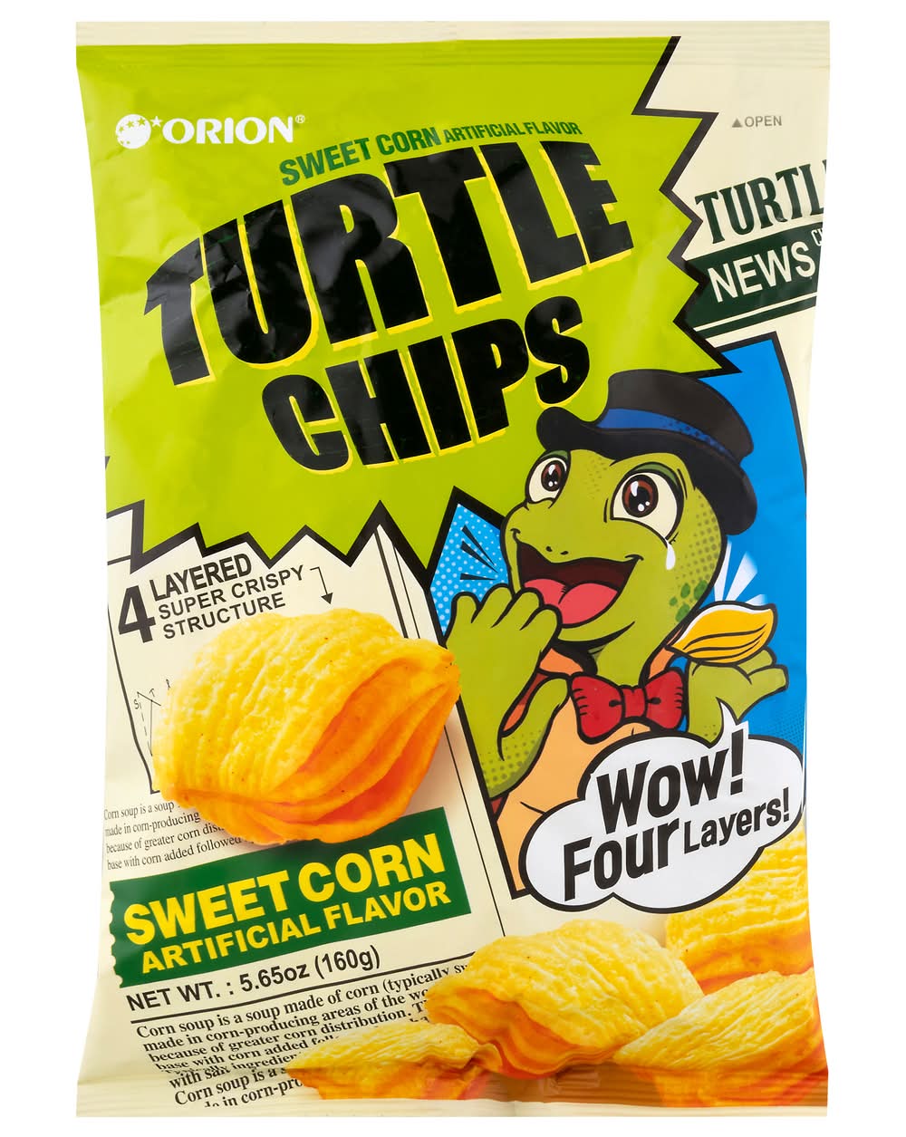 Orion Turtle Chips, Sweet Corn (5.6 oz)