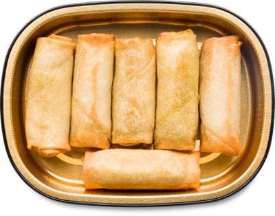 Readymeals Vegetable Spring Rolls 6 Count - Ea