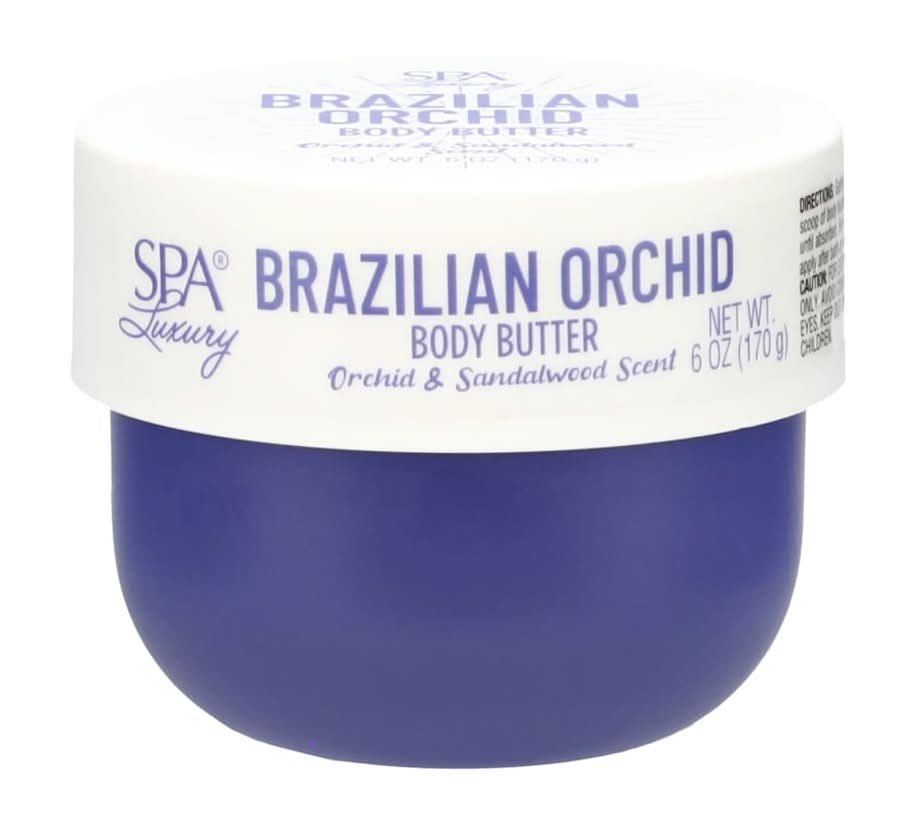 SPA Luxury Brazilian Body Butter, Orchid & Sandalwood (6 oz)