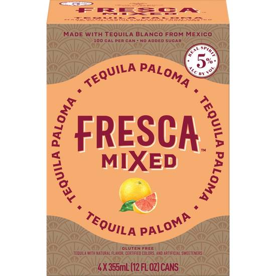 Fresca Mixed Tequila Paloma (4 pack, 12 fl oz)