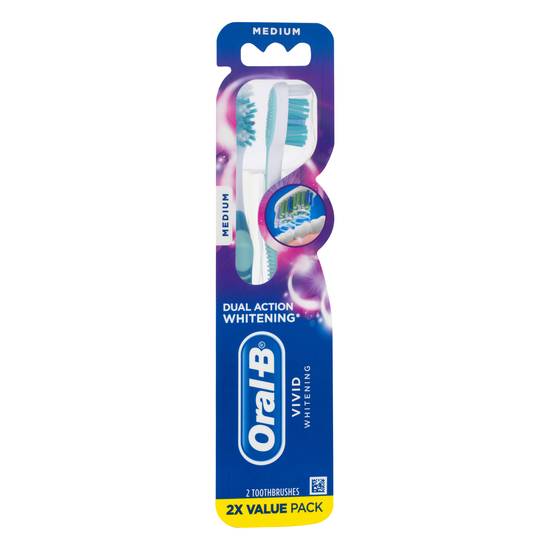 Oral-B Vivid Whitening Toothbrush (2 ct)