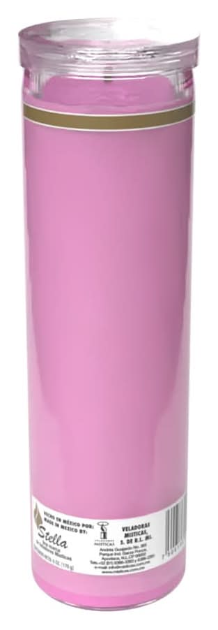 Pillar Candle, 8 in, Pink
