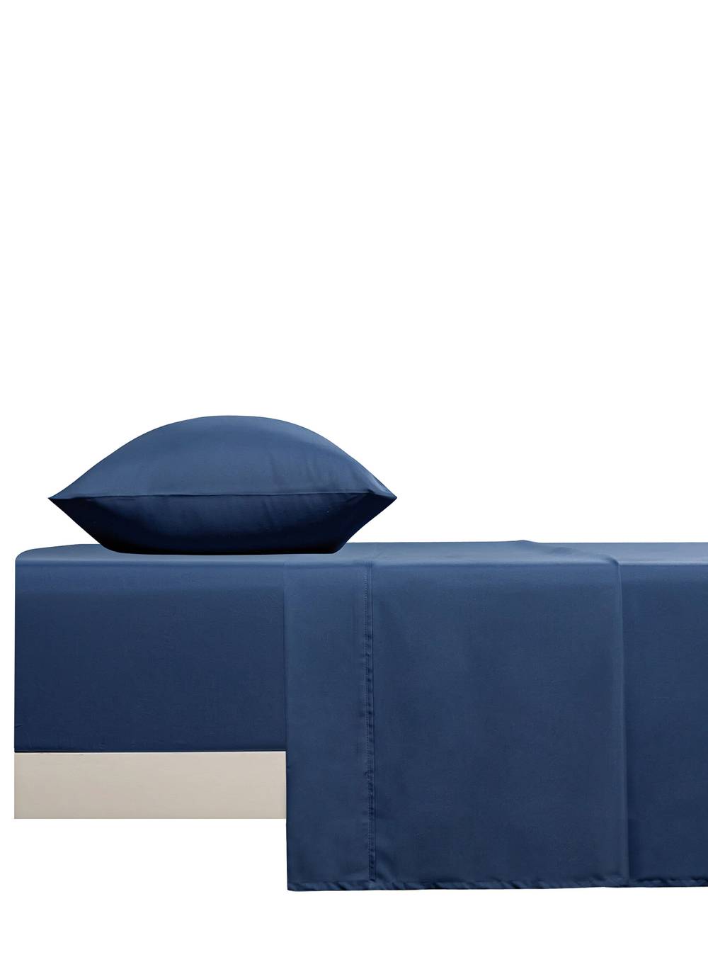 Stylo sábanas 1.5 plaza microfibra unicolor (color: azul oscuro)