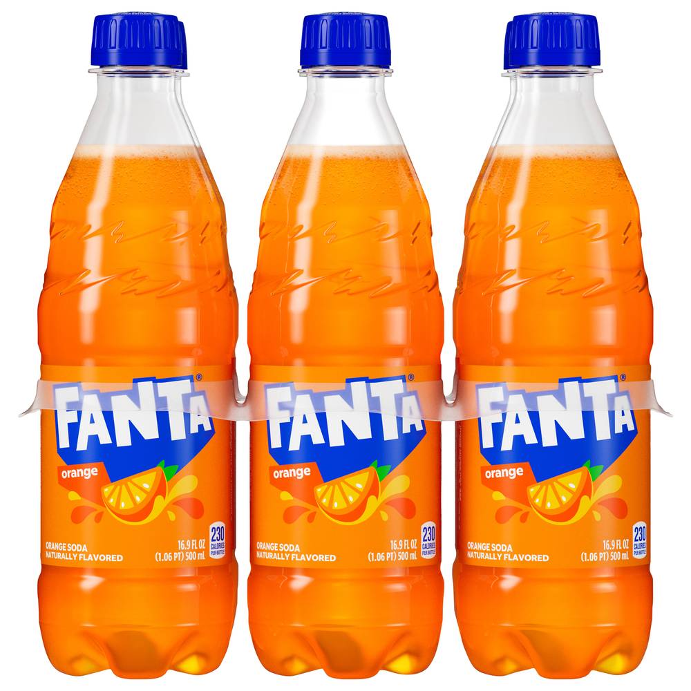 Fanta Orange Soda (6 x 16.9 fl oz)