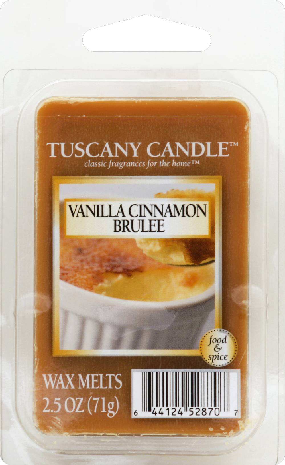 Tuscany Candle Vanilla Cinnamon Brulee Food & Spice Wax Melts (2.5 oz)