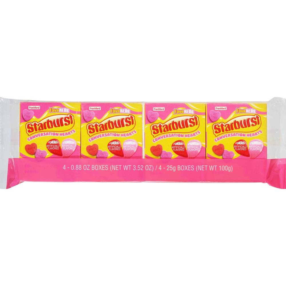 Starburst Conversation Hearts, 4 Pk