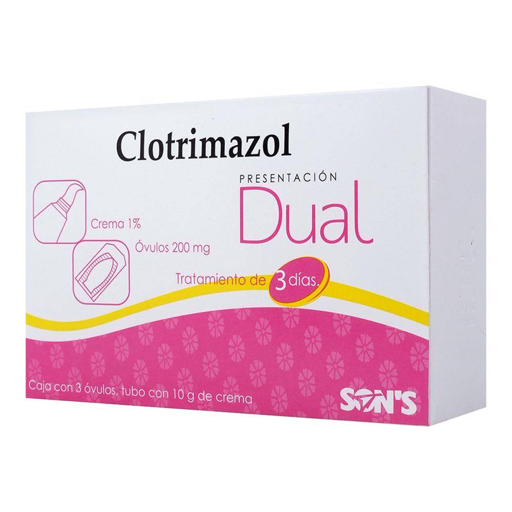 Son's clotrimazol dual óvulos 200 mg (4 piezas)