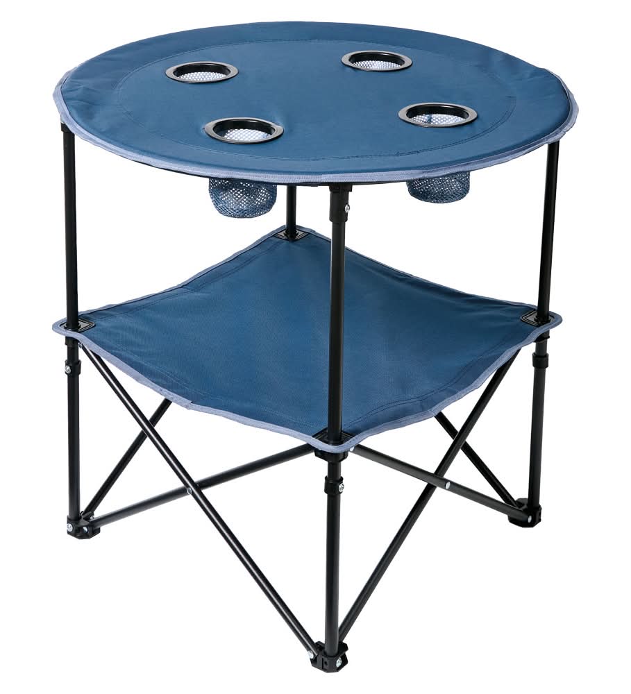 Adventuridge Blue Round Collapsible Camping Table