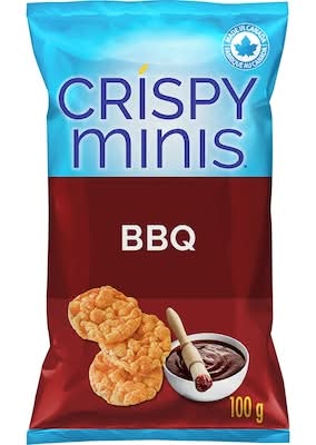 Crispy minis croustilles de riz brun - brown rice chips (bbq)