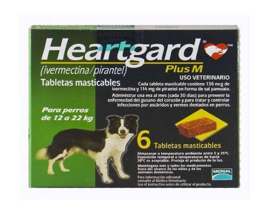 Heartgard Plus M 136 Verde 12 kg-22 kg.980000
