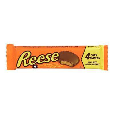 Reese friandise de moules au beurre d'arachides grand format (62 g) - peanut butter cups candy king size (62 g)
