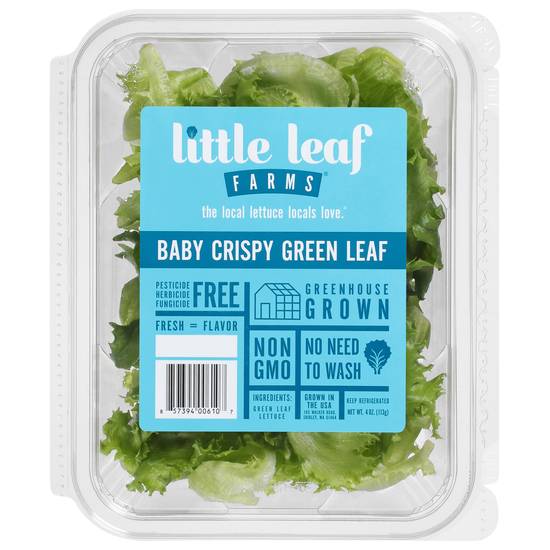 Little Leaf Farms Baby Crispy Green Leaf Lettuce