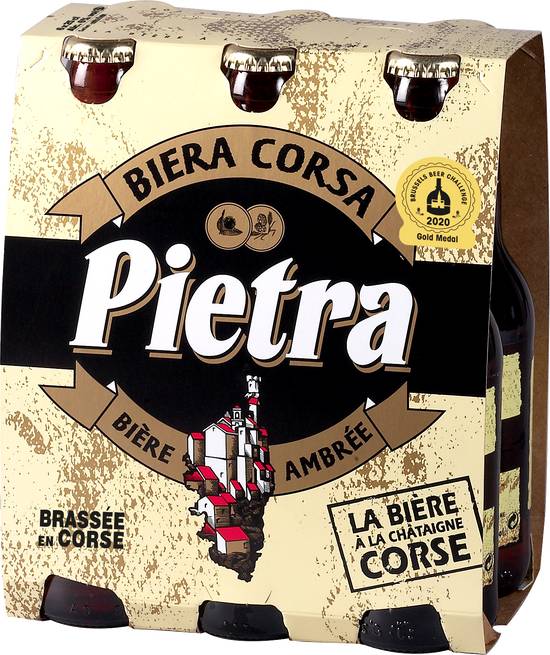 Pietra - Bière ambrée corse (6 pièces, 250 ml)
