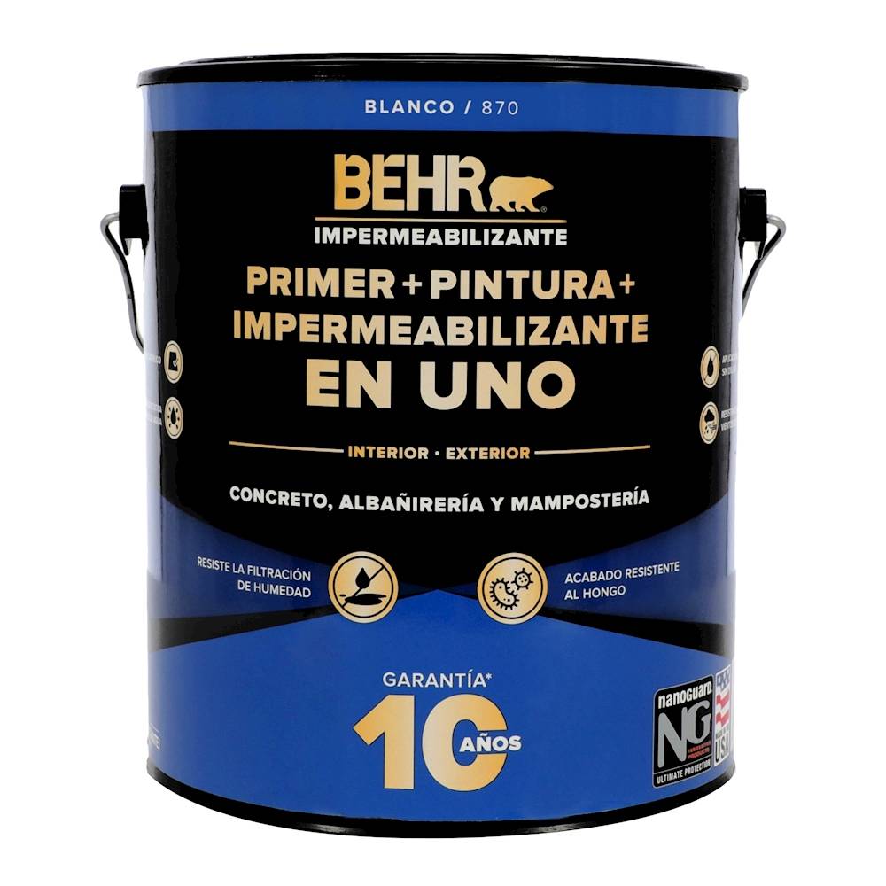 Behr pintura impermeabilizante (bote 3.61 l)