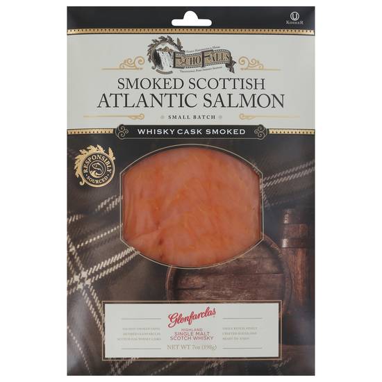 Echo Falls Whiskey Cask Smoked Scottish Atlantic Salmon (7 oz)