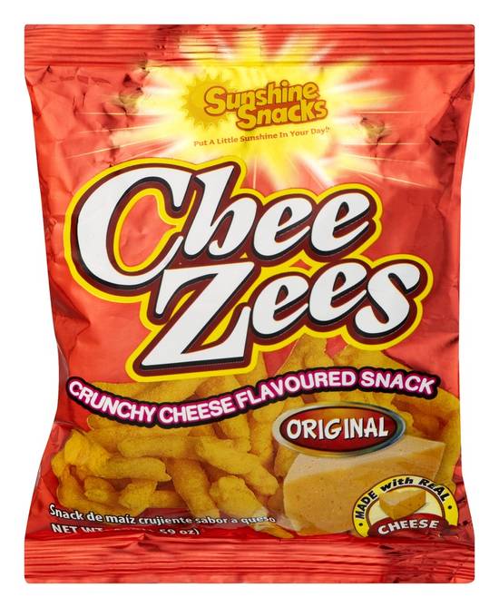 Sunshine Snacks Original Chee Zees Crunchy Snacks (2 oz)