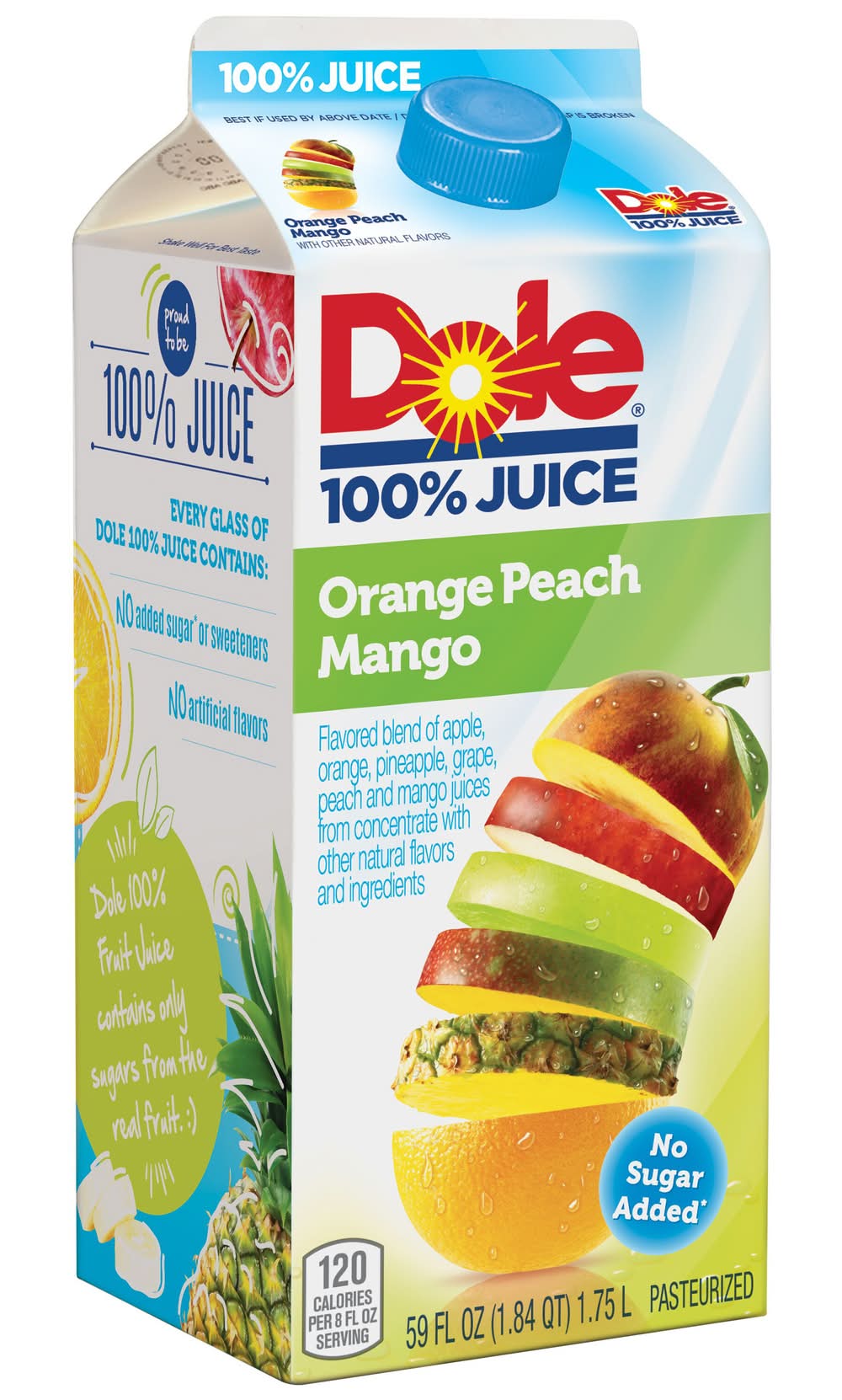Dole 100% Orange Peach Mango Juice (59 fl oz)