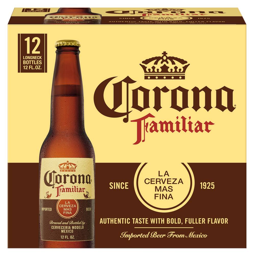 Corona Familiar Lager Mexican Beer, 1925 (12 x 12 fl oz)