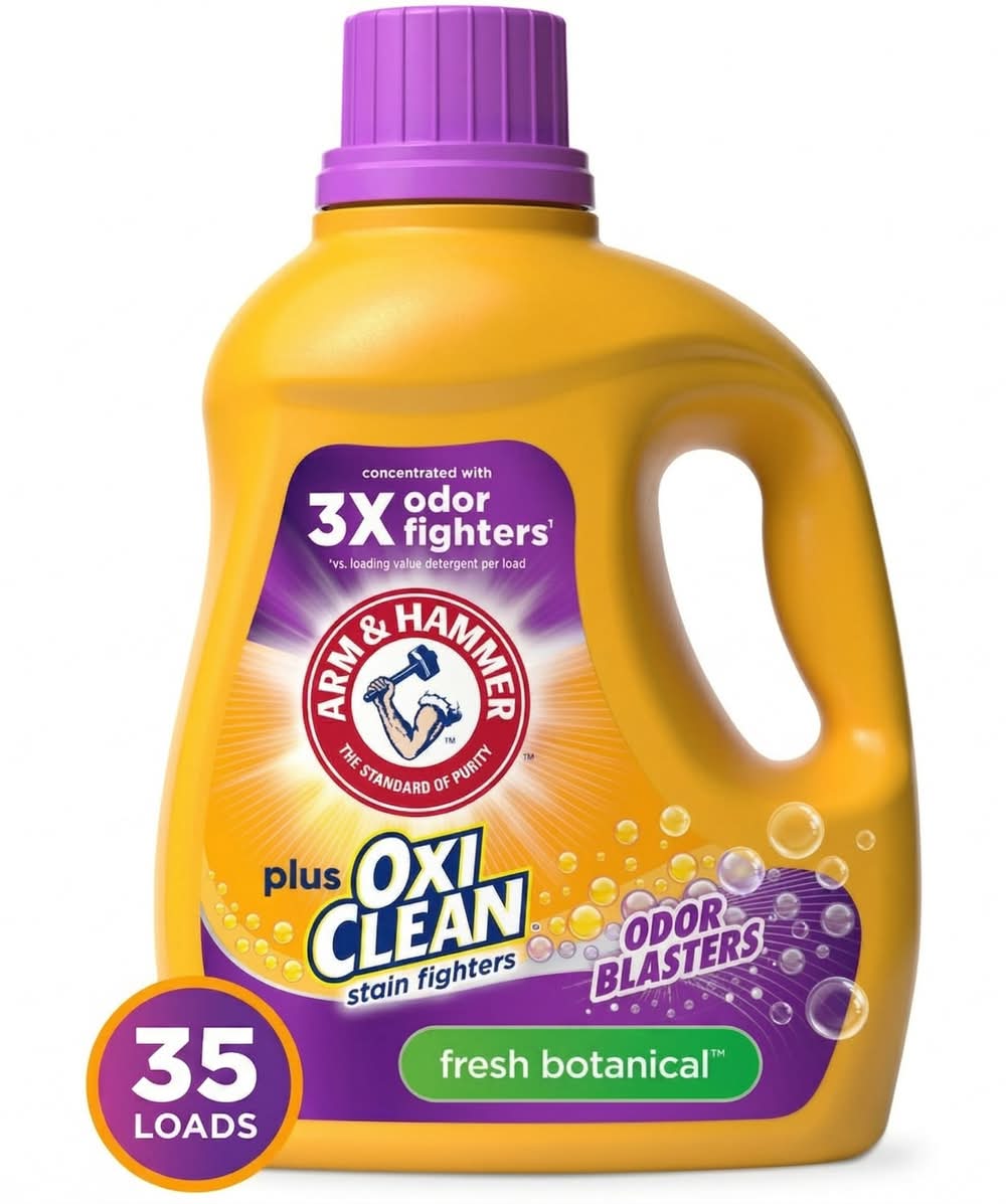 Arm & Hammer Plus Oxiclean Odor Blasters Fresh Botanicals, 35 Loads Liquid Laundry, 45.5 fl oz (45.5 fl oz)